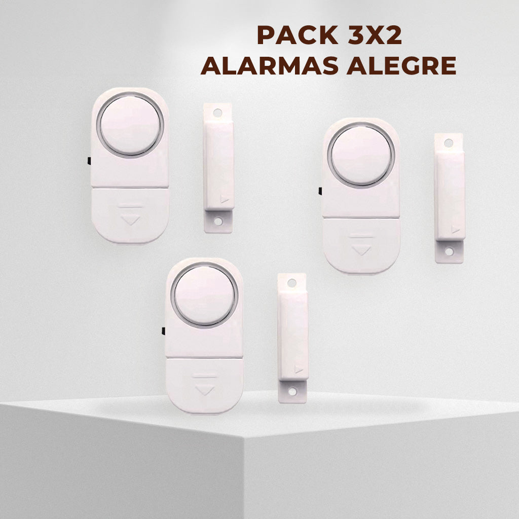 PACK 3x2 ALARMAS ALEGRE®